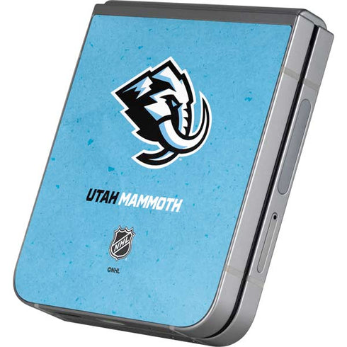 NHL Utah Mammoth Distressed Blue Galaxy Z Flip6 Skin
